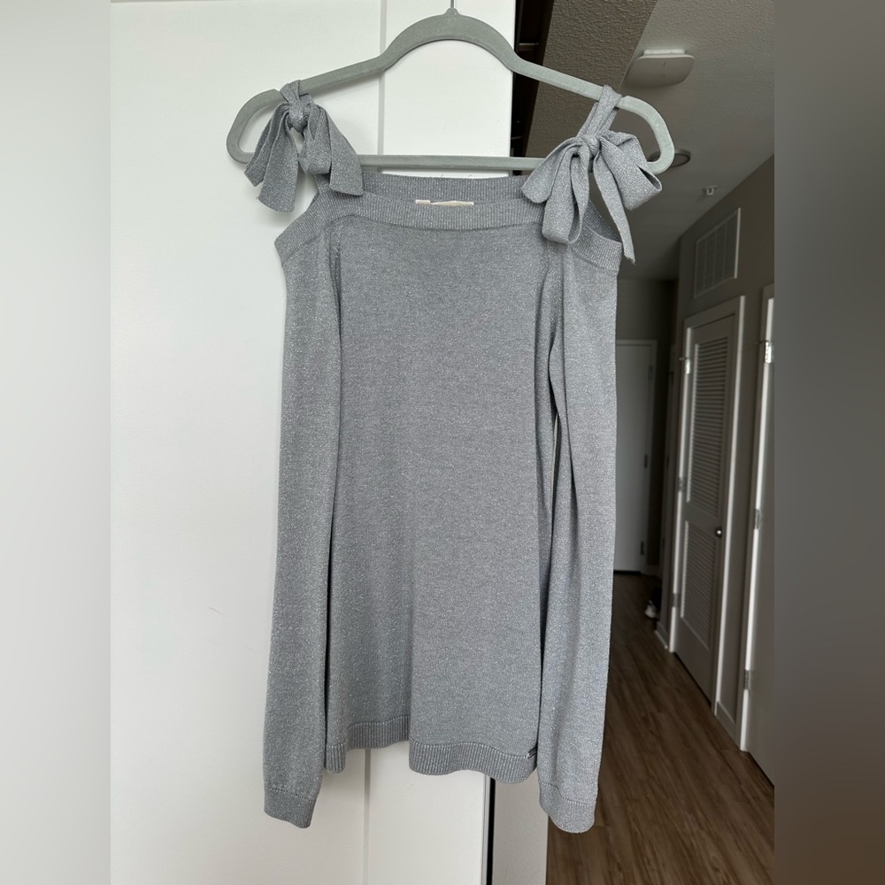 MICHAEL Michael Kors Silver Knit Skirt